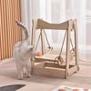 Furniture Wooden Cat Sleeping Assemble Bed Frame Hanging Swing Elevated Small Pet Nest Little Cat Chair Wood Kitten Toy Supplies