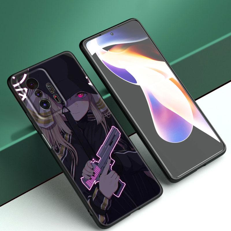 Чехол для телефона Anime Vaporwave Glitch для Xiaomi Mi A2 8 9 SE Note 10 10T 11 12 Lite 9T 11T 12S 12T Pro A3 6X 12X черный чехол