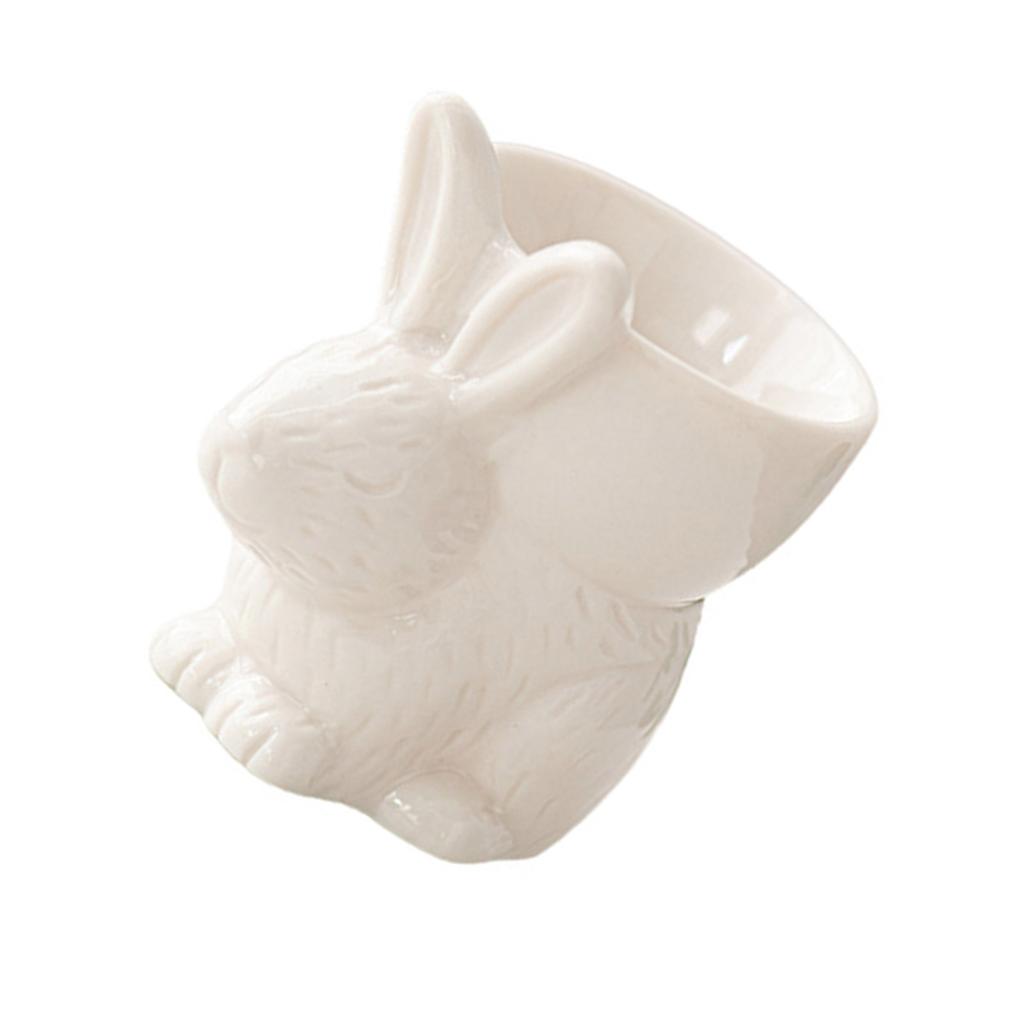 Подставки для яиц в форме кролика, керамические подставки для яиц всмятку, безопасная и забавная кухонная посуда, подходящая для завтрака