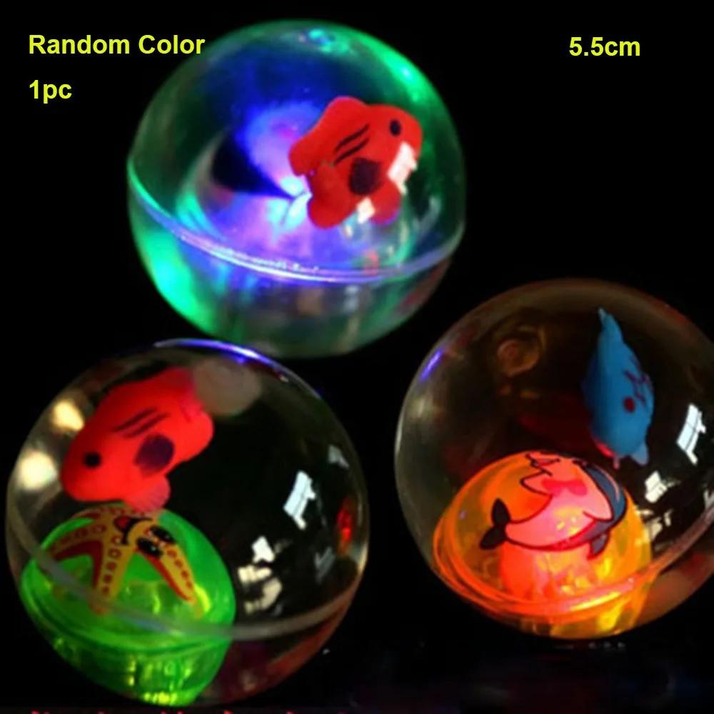 New Durable High Quality Colorful Flash Jumping Ball Multistyles Interactive Glowing Bouncy Ball Gift Children Luminous Toys