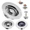 Stainless Steel Kitchen Sink Filter 3-in-1 Design Odor Blocking Anti-Clog Universal Fit Fruit Vegetable Sink Strainer