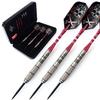 CUESOUL Tungsten Steel Tip Darts - Precision Barrel 22g (90% Tungsten) with Premium Case