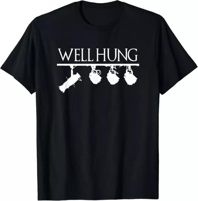 НОВЫЙ ОГРАНИЧЕННЫЙ Well Hung Футболка унисекс в подарок для инженеров освещения, техников, сценических рабочих