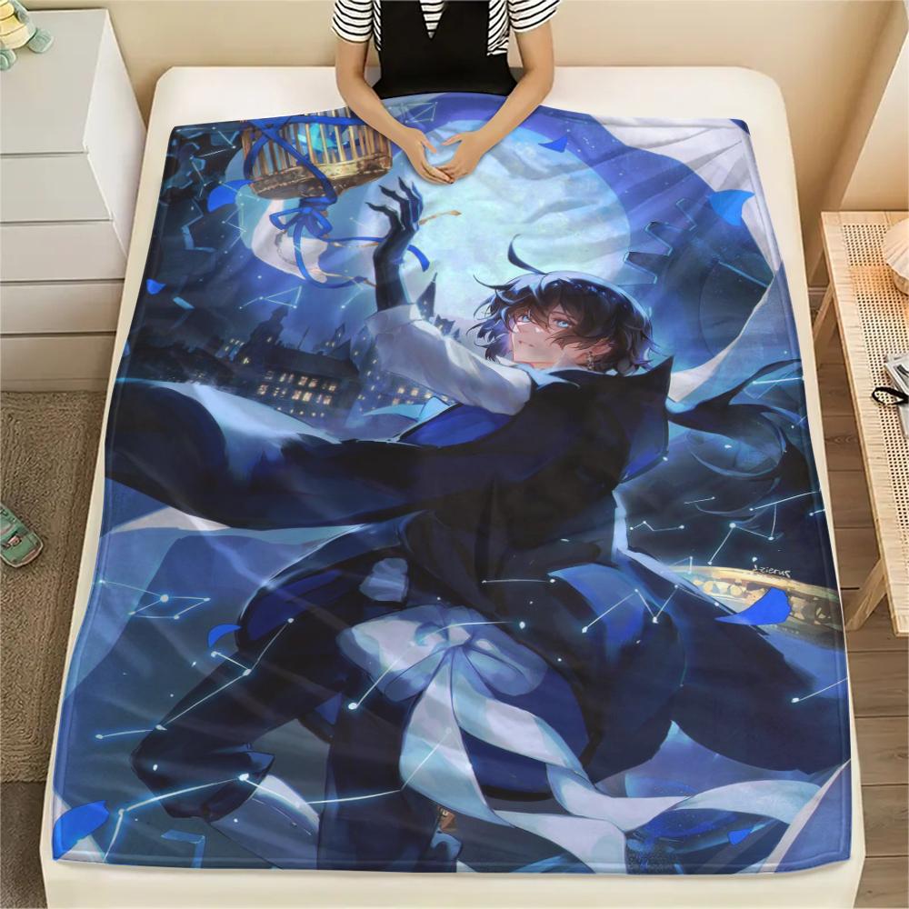 1PC Vanitas's Journal Print Flannel Blanket, High quality Comfortable for All Seasons, Home Decor, Warmth and Comfort, Perfect for Christmas Gifts236