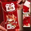 Конверты для денег на Новый год в китайском стиле 2026 год Лошади Мешочек для удачи Карман для денег Детский подарок