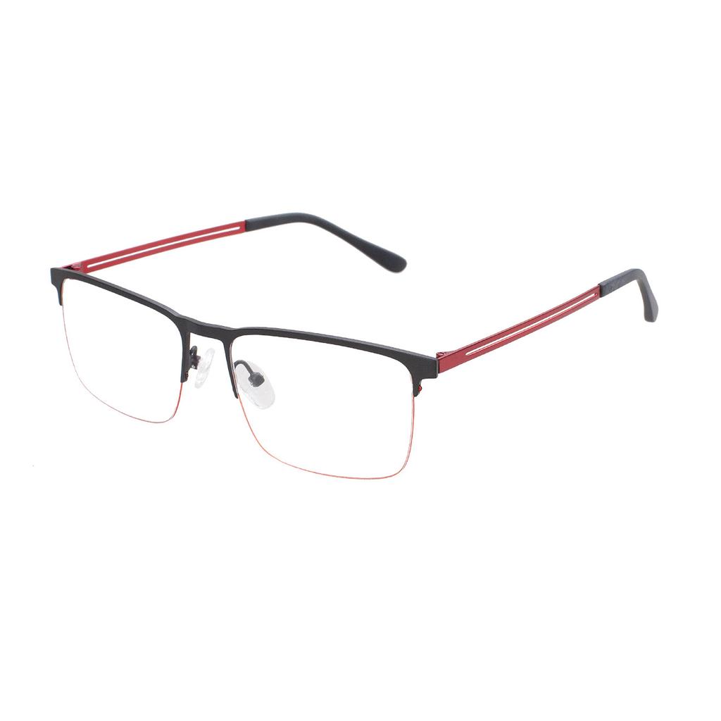 Sven Half-Frame Business Men's Miopia Glasses Square Frame Universal Casual Metal Glasses Frame Small Frame