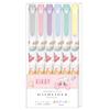 Kamio Japan Kirby Mildliner Twin Marker Set of Bold and Fine 248694 6-Color Set, 6, Tips,