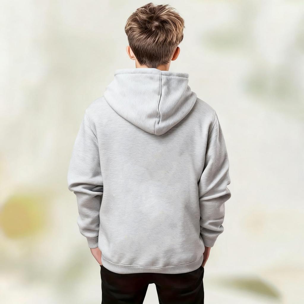 Детская мода Принтованный пуловер Повседневный с длинным рукавом Свитшот с круглым вырезом и капюшоном