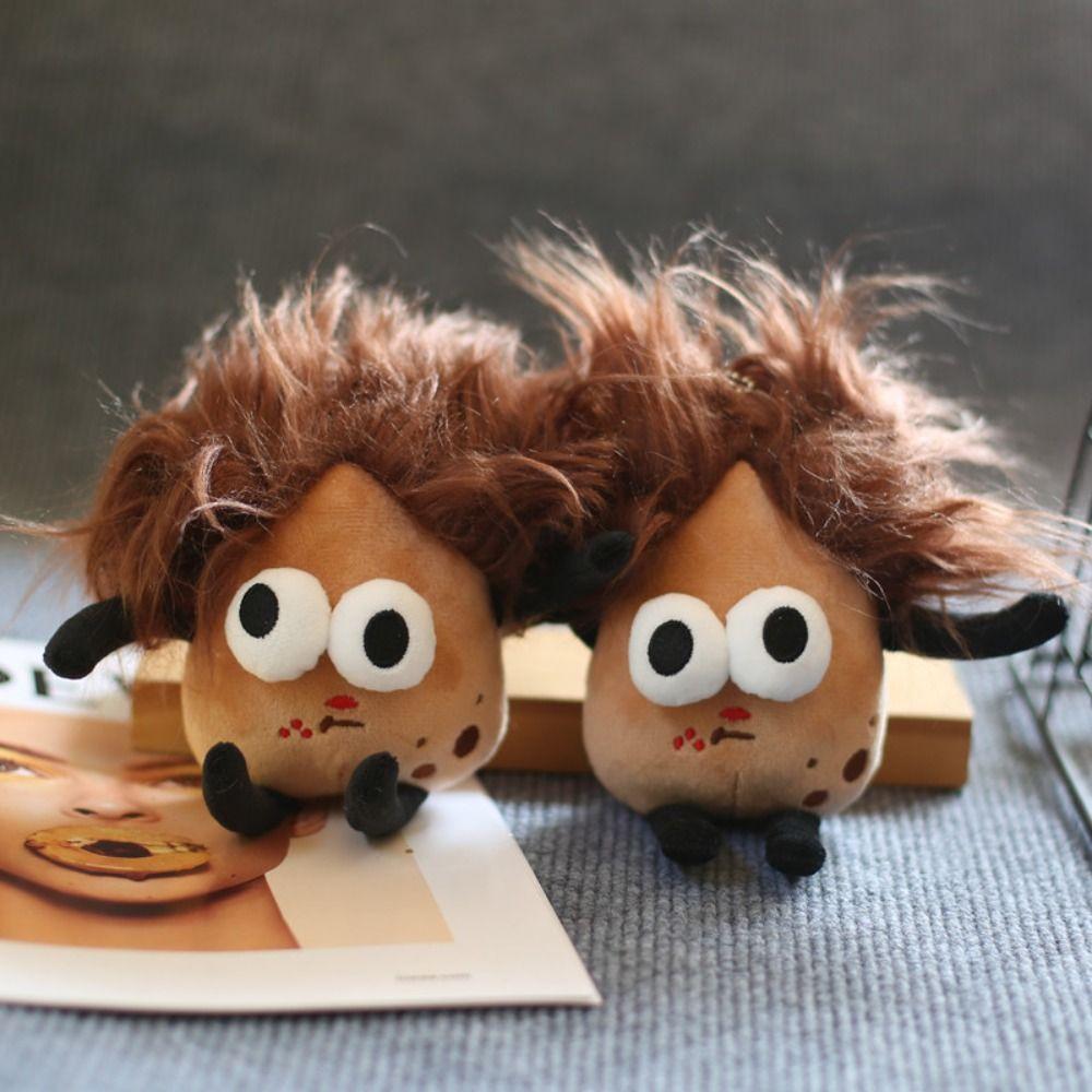 Fried Hair Potato King Big Mouth Girl Plush Keychain Big Mouth Girl    Birthday Gifts