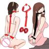 SM Adult Erotic Products Back Handcuffs Gag Neck Cuffs Upper Body Bondage Straps Sex Couples Alternative Flirting Auxiliary Toys