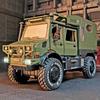 1/28 UNIMOG U4000 Автодом Сплавной Внедорожный Туринговый Автомобиль Модель Литая Игрушка Модель Внедорожника Звук и Свет Детский Подарок