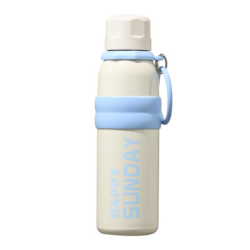 Термос из нержавеющей стали, большая емкость для воды, женская, новая, детская, школьная, специальная, соломенная чашка для мальчиков