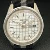 Seiko 5 АВТОМАТИЧЕСКИХ ЯПОНСКИХ МУЖСКИХ ЧАСОВ 6119C ВИНТАЖНЫЕ БЕЛЫЙ ЦВЕТ ЦИФЕРБЛАТ a702364-5