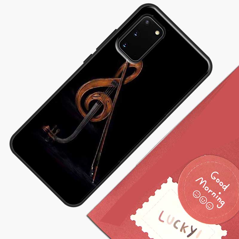 Elegant Violins Bow Sheet Music Phone Case For Samsung Galaxy S23 S26 Ultra S20 S21 S22 S24 S25 Plus S10 S25 FE Cover Shell