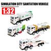 1/32 Scale Children's Inertia Pull-Back Car Model Toy Engineering Car Model Fire Truck Model Car Boy Gift