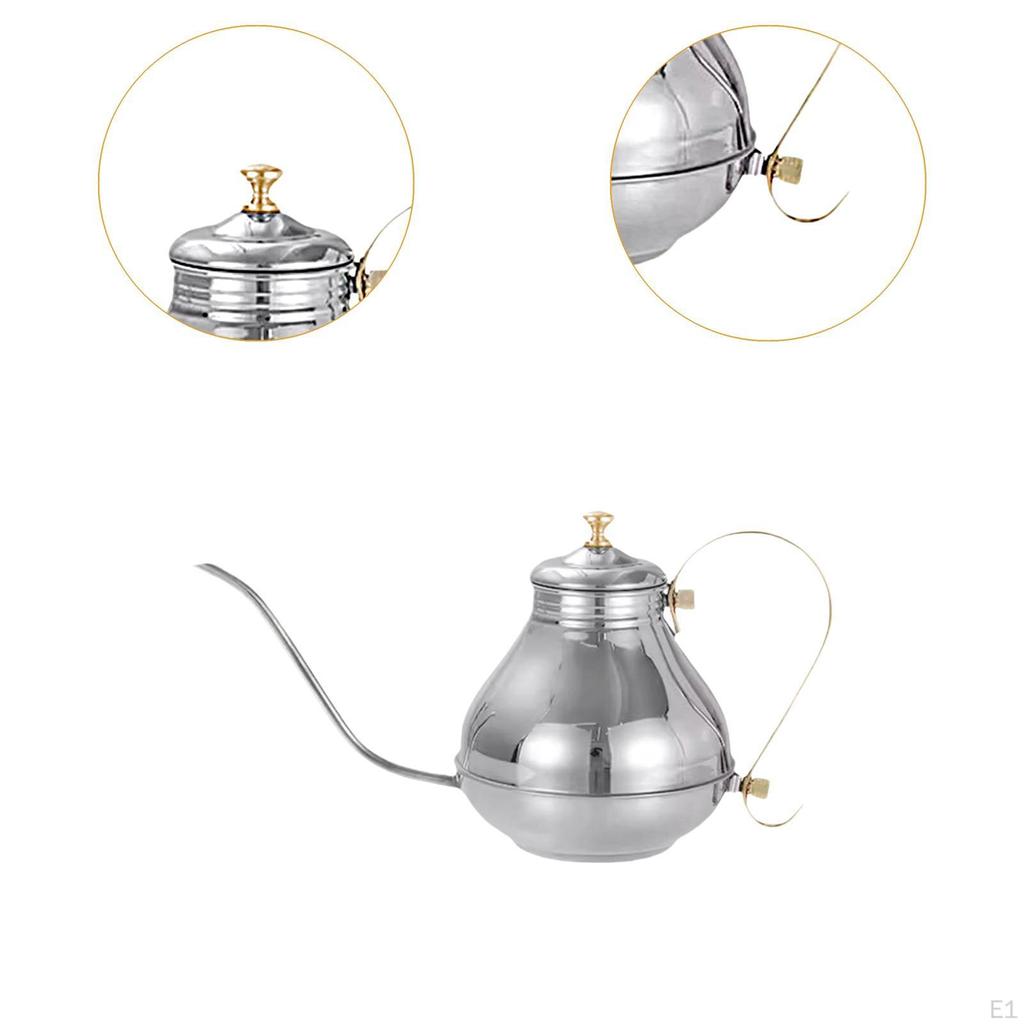 Чайник для заваривания кофе с капельным эффектом из нержавеющей стали, для воды и масла, сервировка