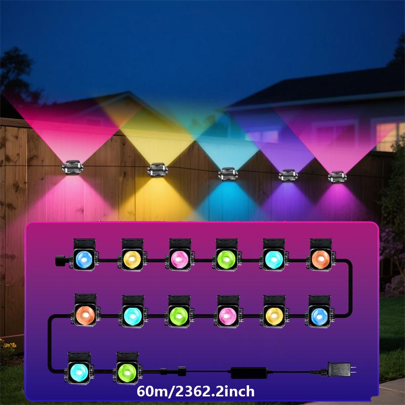 Smart RGBIC LED Eave Lights 300FT Permanent Outdoor IP67 Waterproof Festival Flashing Lighting Fairy String Holiday Lighting