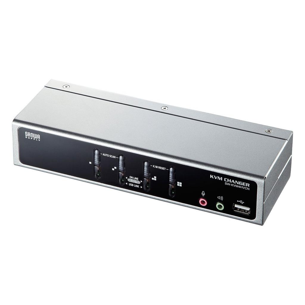 Автоматический коммутатор Sanwa Supply PC, совместимый как с USB, так и с консолями PS/2 (41) SW-KVM4HVCN