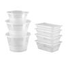 Transparent Disposable Round Takeaway Bowls
