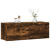 Wall Cabinet Smoked Oak 100x36.5x35 cm Engineered Wood
