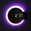 3D LED Digital Table Clock Alarm Mirror Hollow Wall Clock Modern Design Nightlight For Home Living Room Decorations