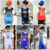 Wholesale of children's basketball clothes for boys and girls Printed kindergarten primary school students No. 24 jersey Light board performance 