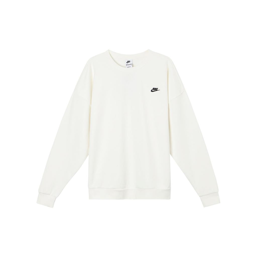 Nike Свитшот с логотипом свободного кроя с длинным рукавом, мужской свитшот белого цвета HJ1820-133