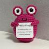 Positive Crochet Fruits Doll Handmade Knitting Vegetables Dolls With Card Knitted Toy For Children Birthday Gift Desktop Decor
