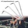 Square Interface L-shaped Wrench 1/4" Socket Adapter Durable L-shaped Spanner Auto Repair