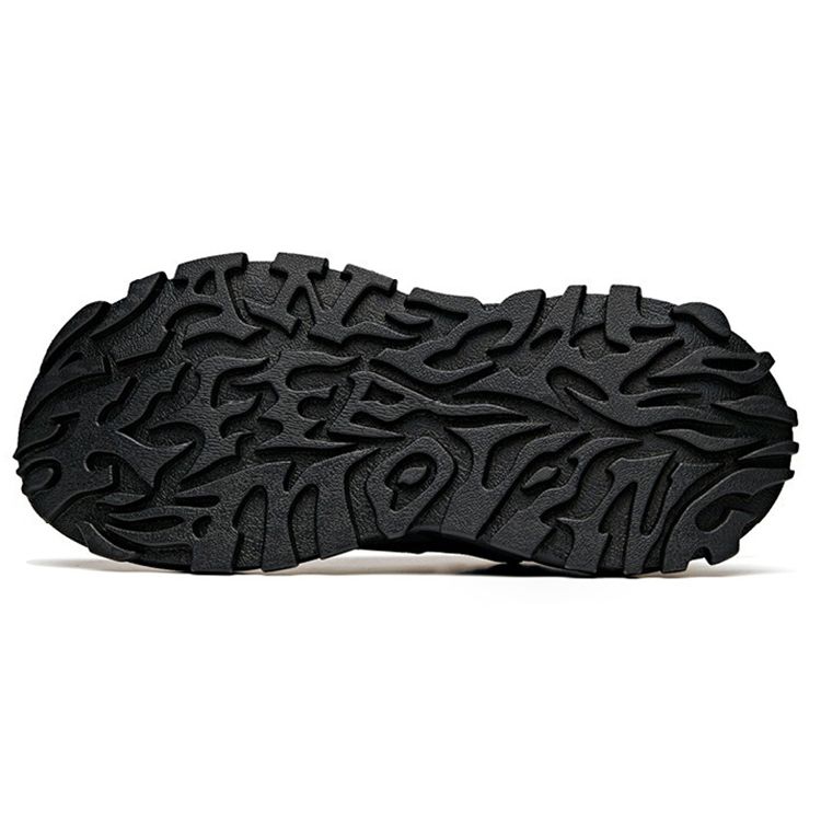 Anta Hot Comfortable Trendy Shock Absorbing Non-Slip Wear-Resistant Breathable Low-Top Dad Shoes Men Sneaker Black 912118886-7