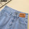 DIMANAF летние шорты джинсы женские базовые брюки свободные повседневные женские тонкие синие брюки брюки 4XL