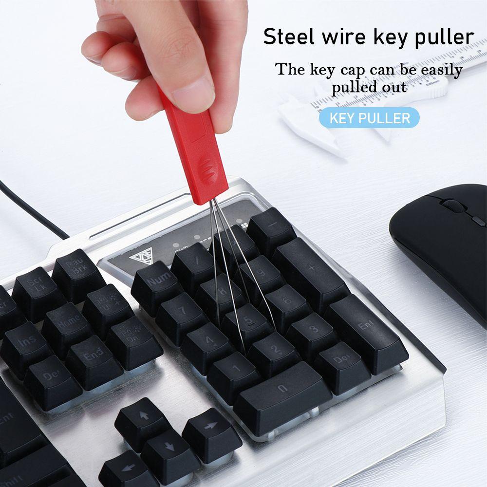 Universal Accessories Plastic Handle Keycap Unloading Keycaps Puller Dust Cleaner Aid Cleaning Tool