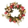 12-дюймовый искусственный венок с розами, для двери, свадьбы, стены, домашнего декора