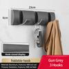 YUNJIEYA Folding Door Hooks Towel Hanger Nail Free Punch Wall Rack  Hook Coat Clothes Holder for Bathroom Kitchen Accessories