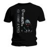 Официальная футболка Disturbed Up Yer Military Черная Мужская Классический Рок Метал-группа