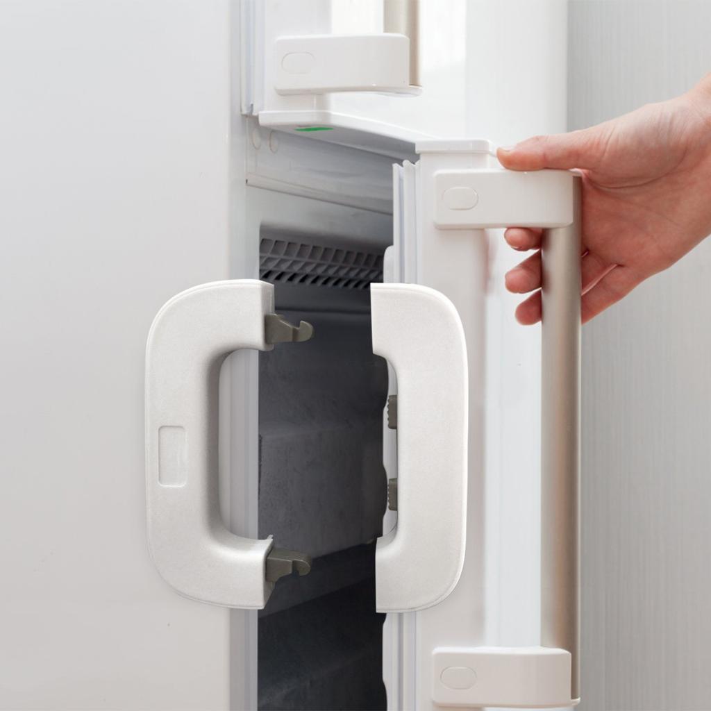 Замок для холодильника Детский замок с защитой от защемления Замок для шкафа Замок для двери холодильника Пряжка Многофункциональный замок Детский замок с защитой от защемления