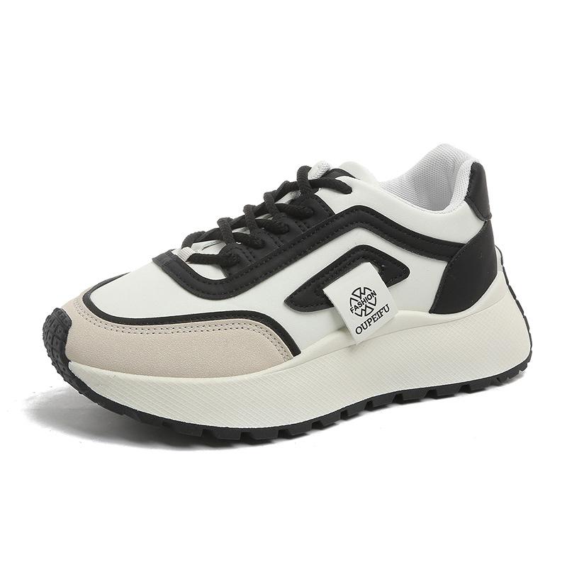 ins Korean version of the new dad shoes for women 2025 spring student sports running casual shoes thick-soled height-increasing Forrest Gump shoes