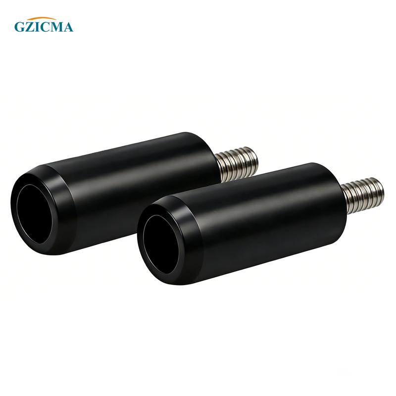 GZICMA Motorcycle Crash Bar Sliders End Caps for Harley Touring Softail Sportster 1.25" Engine Guard Saddlebag Guard M12 2PCS