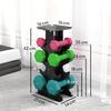 Hex Dumbbells Set with Dumbbell Rack, Non Slip Hand Weights for Home Gym Strength Training, 2 x 1kg, 2 x 3kg, 2 x 5kg