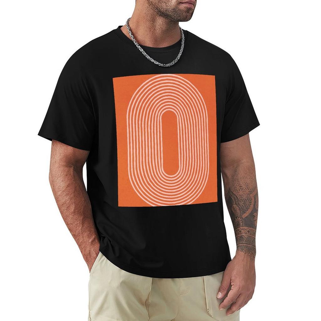 Simple Geometric Shapes Mid Century 4 TShirt Simple Solid Color Crew Neck Tee