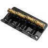 Wilkinson WBBC 4-String Bass Bridge, 19mm Spacing, Brass Saddles, Black, Precision/Jazz Bass Style