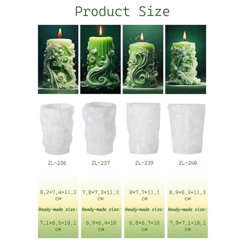 Силиконовая форма для свечей | Многоразовый пищевой силикон для изготовления свечей своими руками