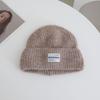Письмо с надписью Вязаная шапка для женской осенне-зимней новой коллекции Теплая утолщенная шапка от холода, которая хорошо смотрится на лице Маленькая защита ушей