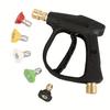 Car Wash Gun with 5 Soap Spray Nozzles 14mm M22 Socket 1/4 "Quick Release Snow Foam Gun Car Water Gun