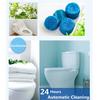 Liannian 10Pcs Automatic Bleach Toilet Bowl Tank Stain Remover Blue Home Detergent Cleaner