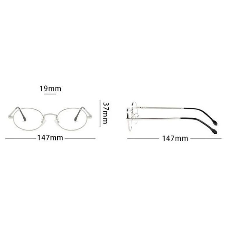 Fashionable And Elegant Photochromic Myopia Glasses Women Retro Oval Small Frame Anti Blue Light Glasses Diopter To -4.0