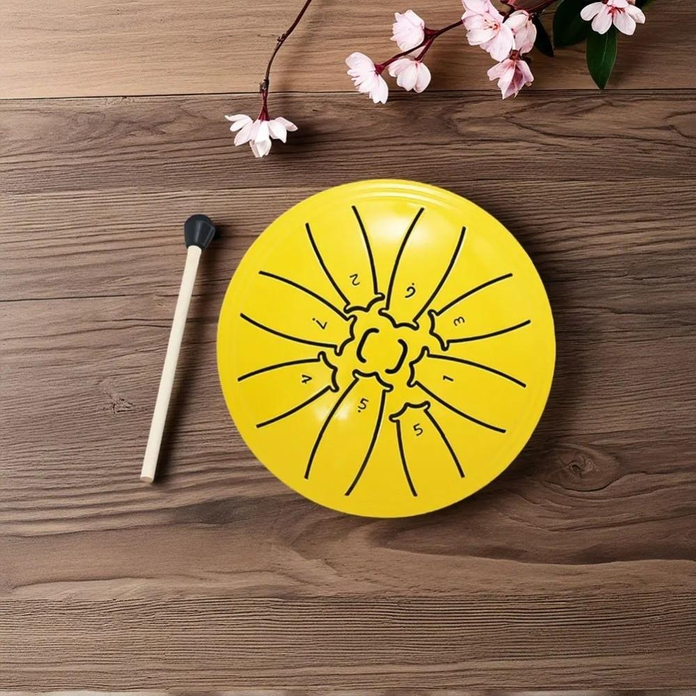 4 Inch 8 Notes Mini Hand Pan Drums Ethereal Sound Meditation Drum Steel Tongue Drum Set Beginner