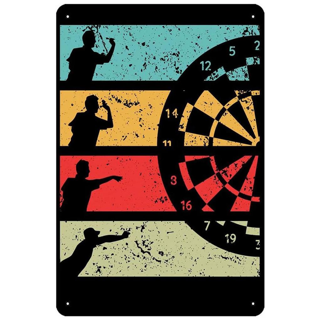 Metal Tin Signs No Beer No Darts Wall Decoration Plaque Vintage Poster Iron Painting for Man Cave Home Cafe Game Room Club Bar