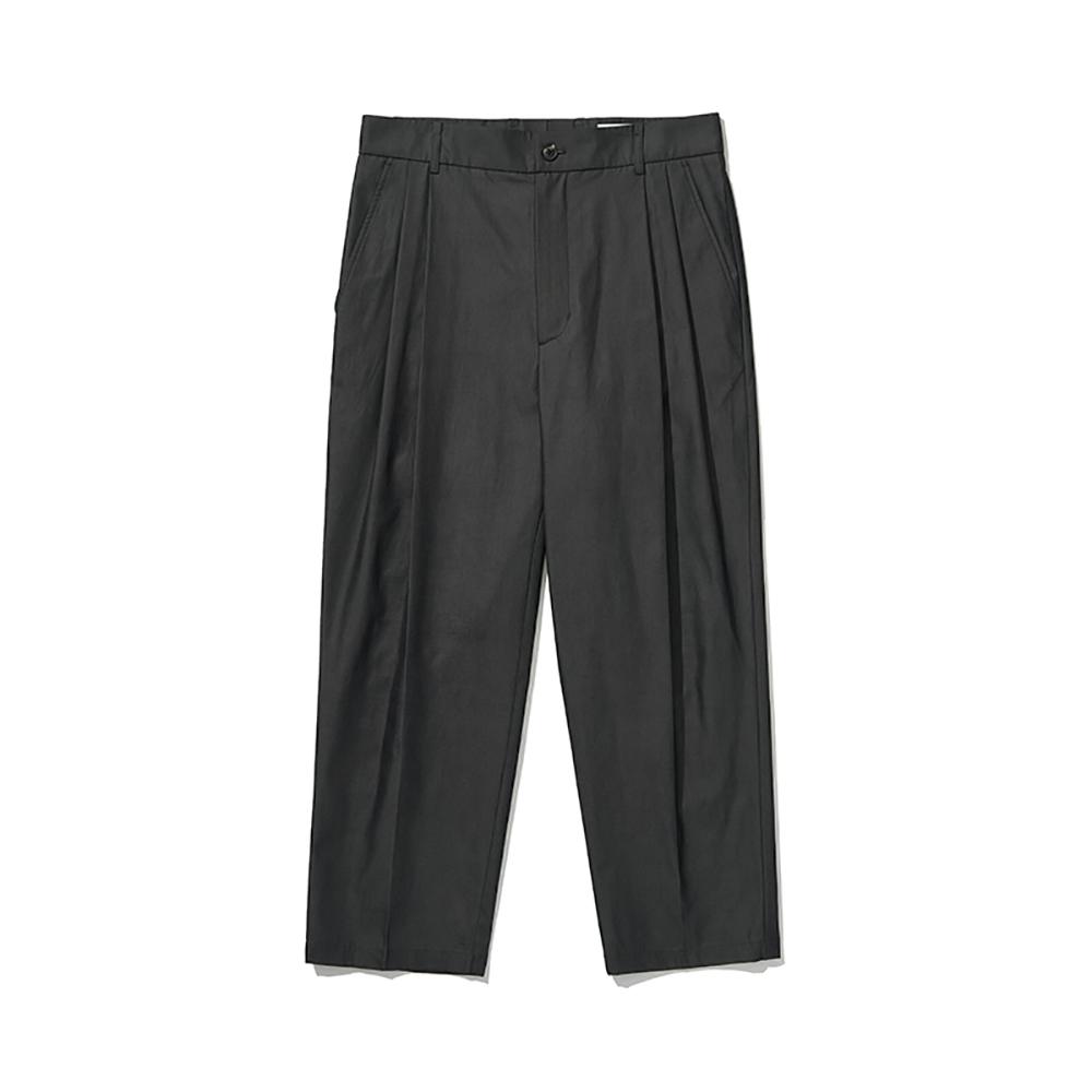 HISHANDER Two Pleats Tapered Pants