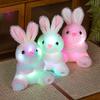 Light Up Rabbit Plush Toy Cute Colorful Light Up Plush Stuffed Animal Rabbit Doll Bunny Peluche Christmas Gift for Kids